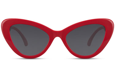 Heart-shaped sunglasses with pink lenses